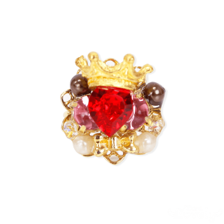 Heart bijou tiara ring(pink)