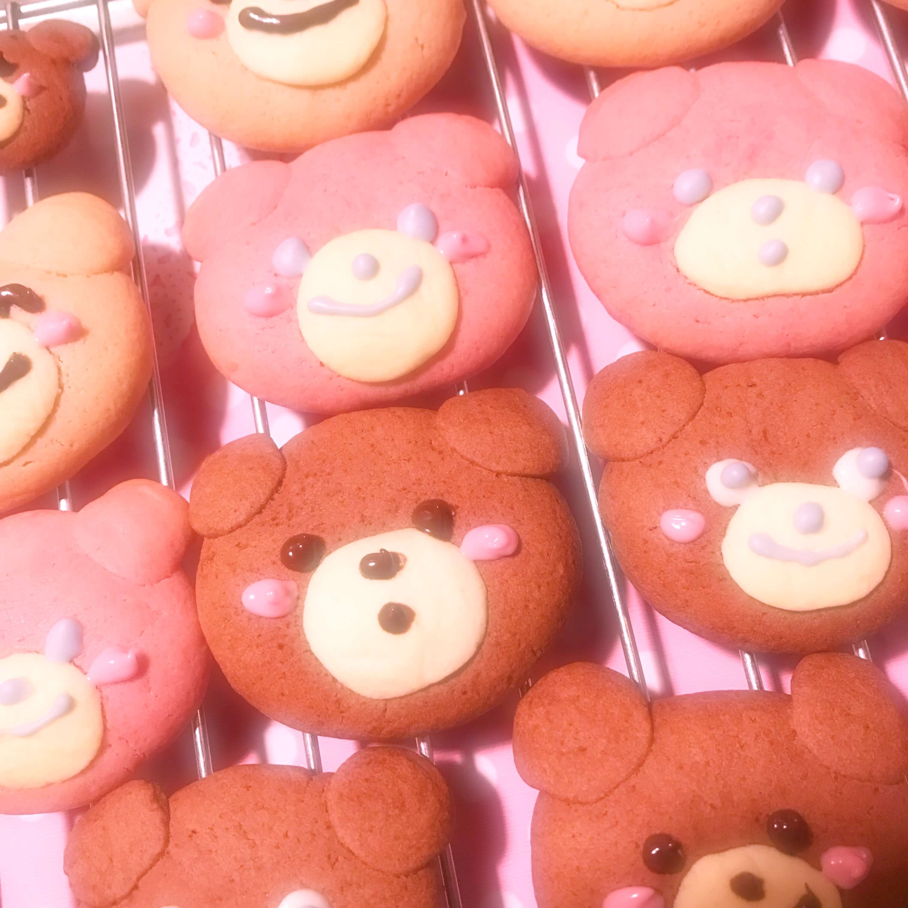 ゆめかわいいクマさんクッキー
