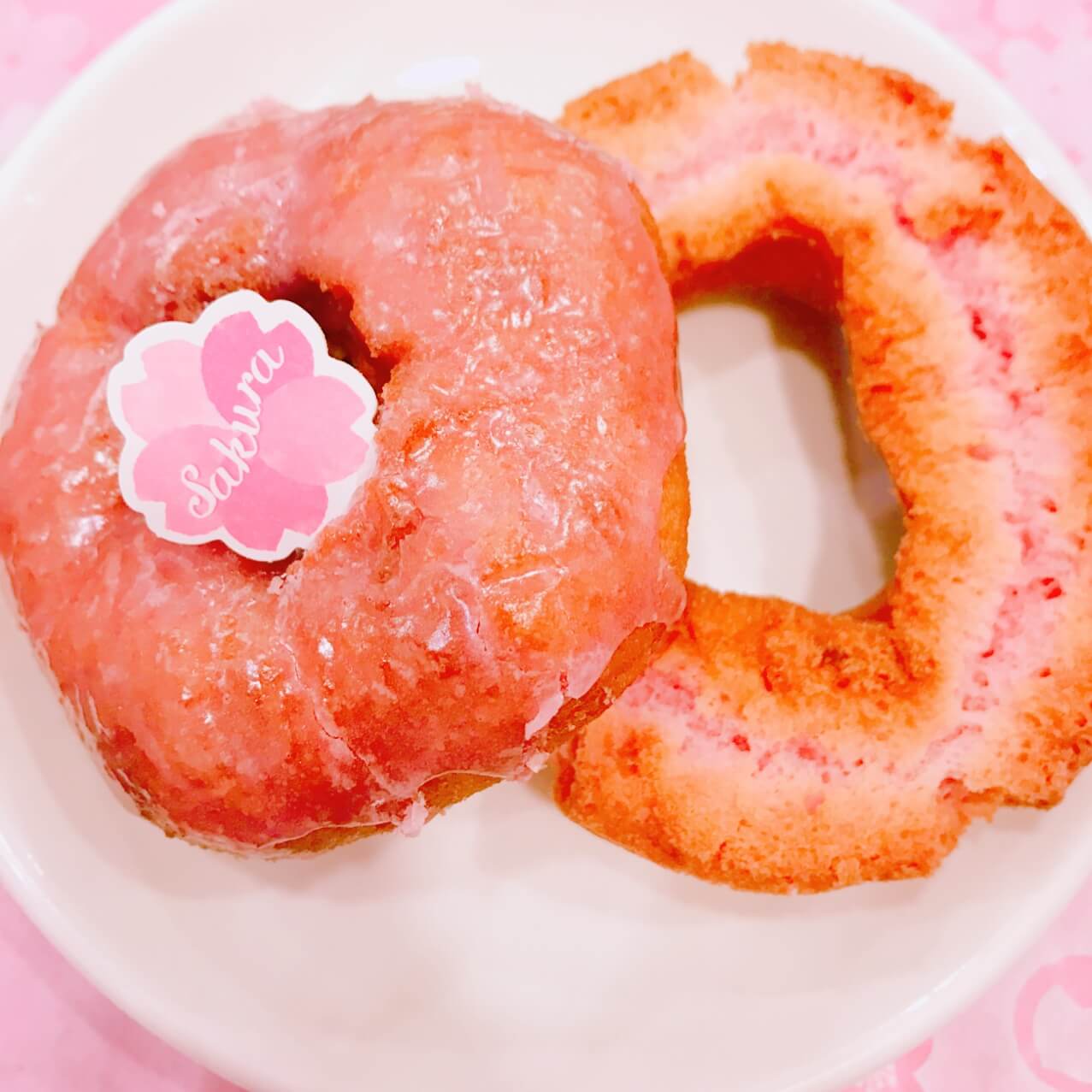 ミスドのかわいい桜ドーナツ