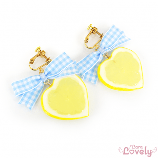 レモンツインテールリボン(水色)