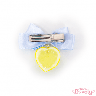 レモンミニリボンクリップ(ピンク右)