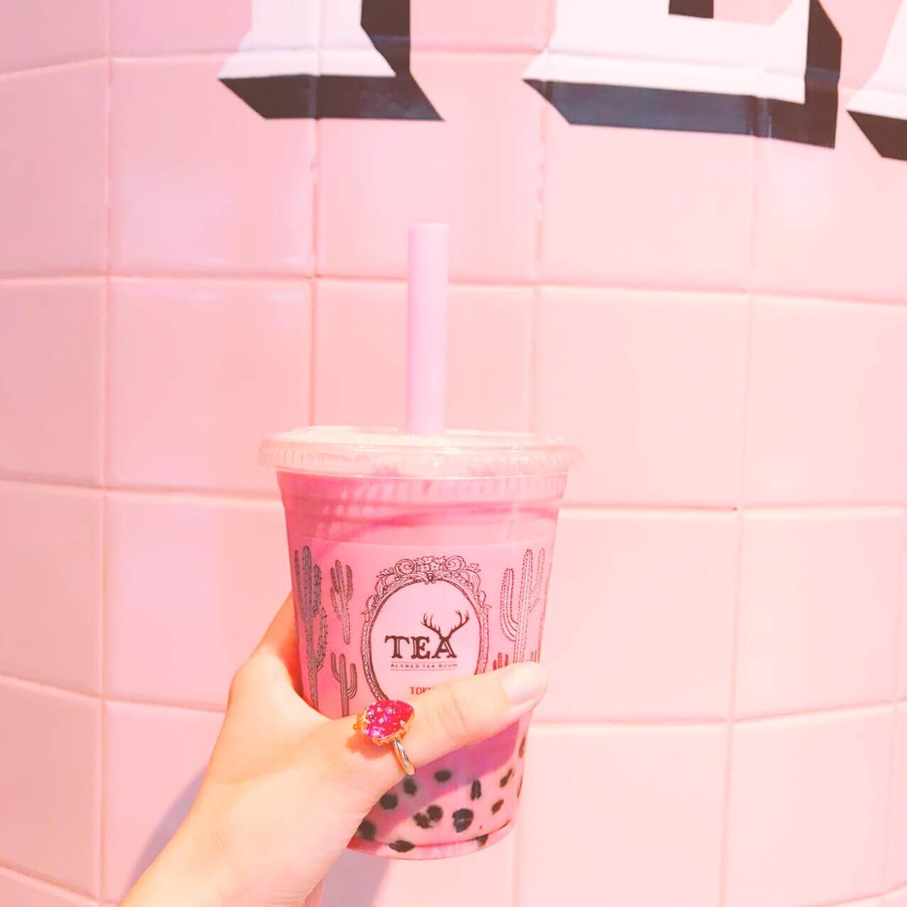 ALFRED TEA ROOMのアルフレッドピンクドリンク！