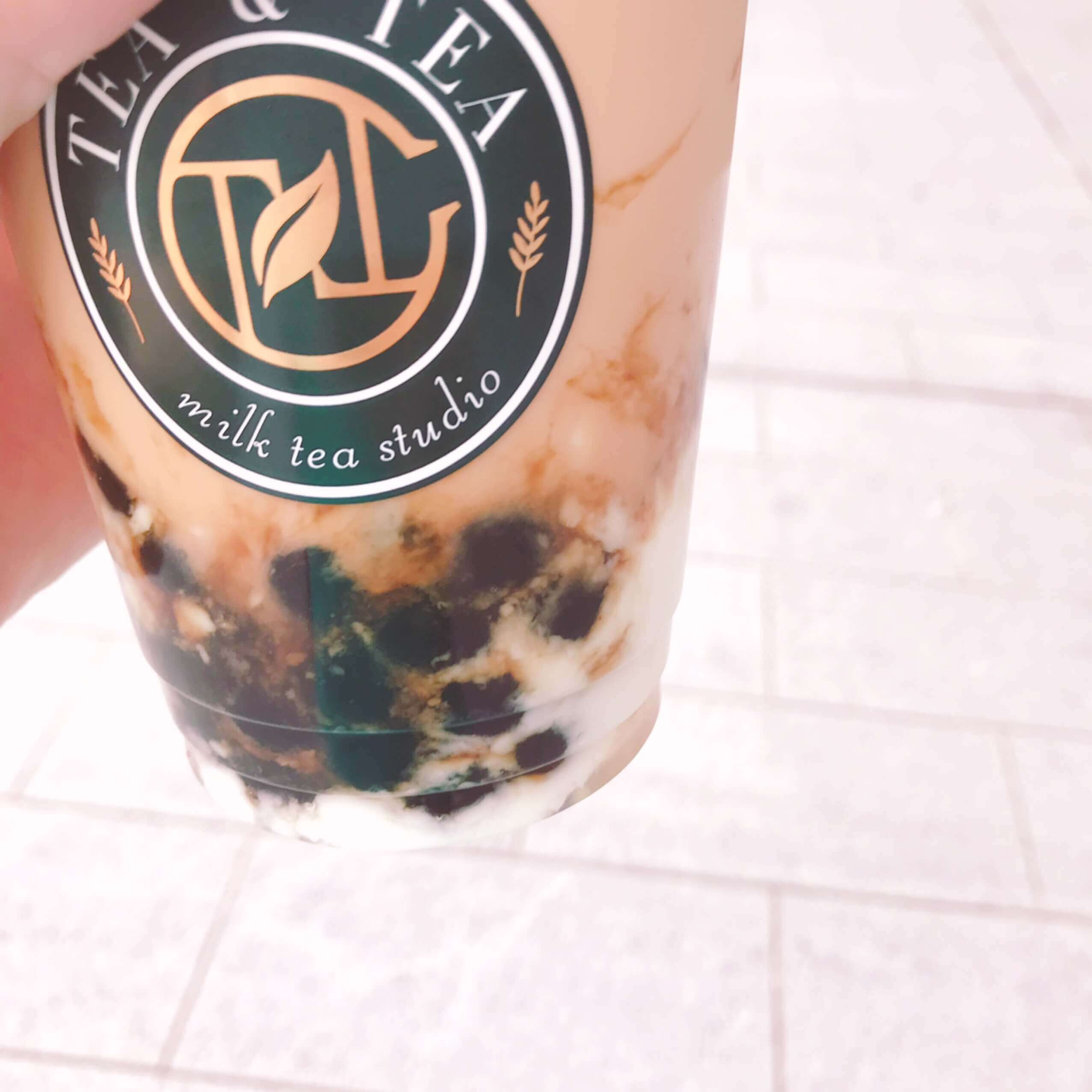 黒糖と杏仁豆腐が絡む、美味しすぎるタピオカ♪