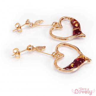 【旧POFY】オープンハートのピアス