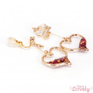 【旧POFY】オープンハートのイヤリング