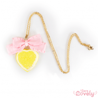 レモンネックレス(ストライプ)