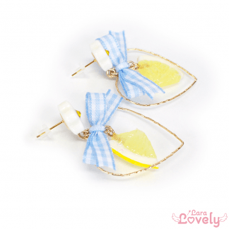 レモンネックレス(ストライプ)