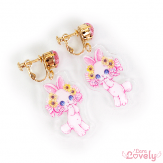 チワワのしょうちゃん大好き PureHeartお姫様の耳飾り (ピアス)