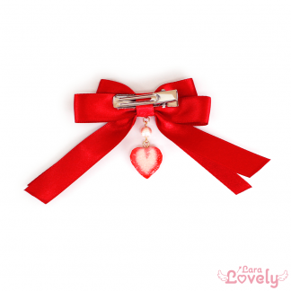 ポンポンツインテールリボン(ピンク)