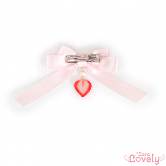 ポンポンツインテールリボン(ピンク)