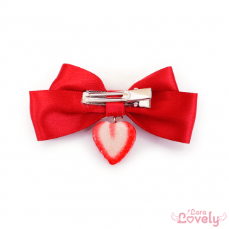 ポンポンツインテールリボン(ピンク)