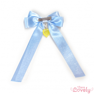 うさちゃんみつあみリボン(ピンク×紫)