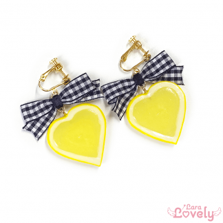 うさちゃんみつあみリボン(ピンク×紫)