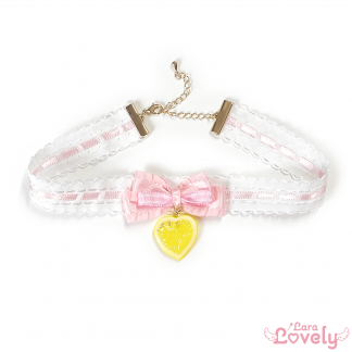 うさちゃんみつあみリボン(ピンク×紫)