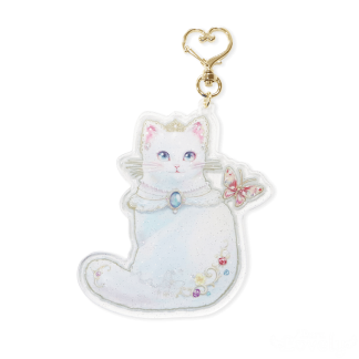 たくさんの星降る世界と光知る僕の特別な結びつき（アクリルキーホルダー）光を追いかけ、動く勇気を固める猫ver.